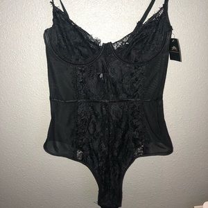 Lace bodysuit (black teddy)